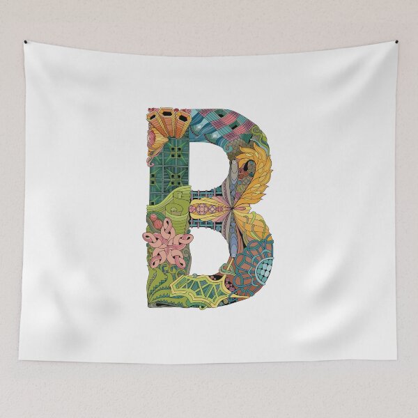 Item preview, B Zentangle Monogram designed and sold by Robin Liefeld.