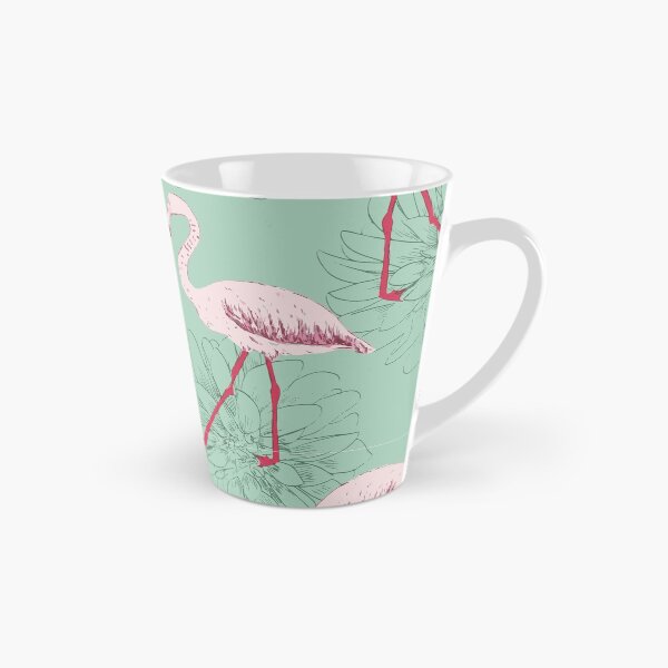 Item preview, Patrón decorativo de flores tropicales y flamencos. designed and sold by Graphix-Space.