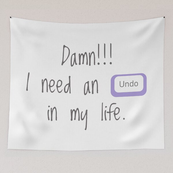 Item preview, I need the undo key in my life designed and sold by G-Music.