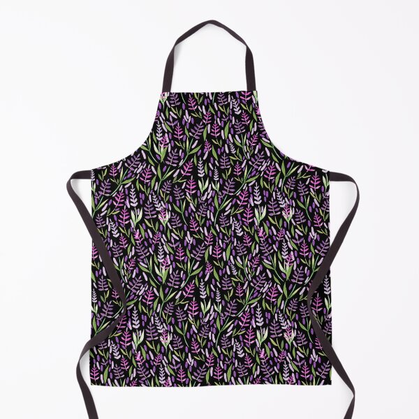Item preview, purple and pink lavender pattern on watercolor black background designed and sold by Manifestor92.