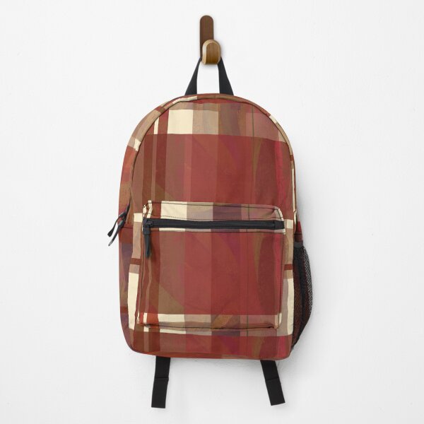 Item preview, Madras Plaid Fall Red Stripes designed and sold by ImagineThatNYC.