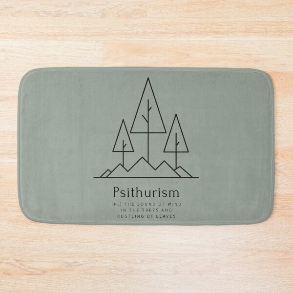 Item preview, Psithurism - sound of the wind in the trees - black design designed and sold by LiliesValley.