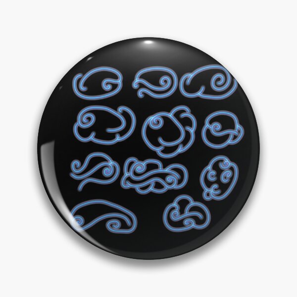 Item preview,  Neon blue clouds designed and sold by EarthlingHelena.