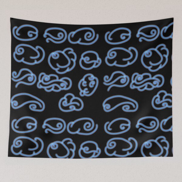 Item preview,  Neon blue clouds designed and sold by EarthlingHelena.