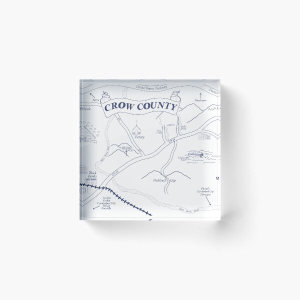 Item preview, Crow County Map designed and sold by Lonrism.