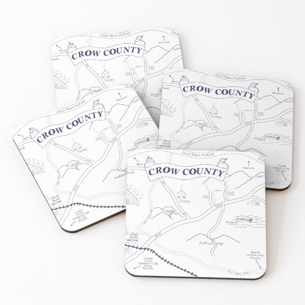 Item preview, Crow County Map designed and sold by Lonrism.