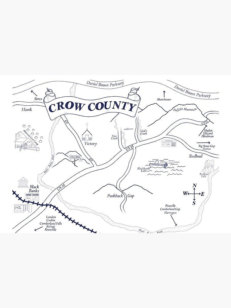 Crow County Map by Lonrism