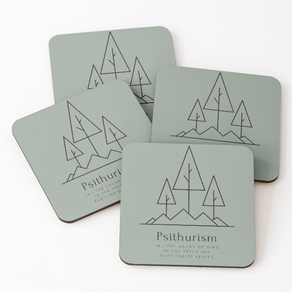 Item preview, Psithurism - sound of the wind in the trees - black design designed and sold by LiliesValley.