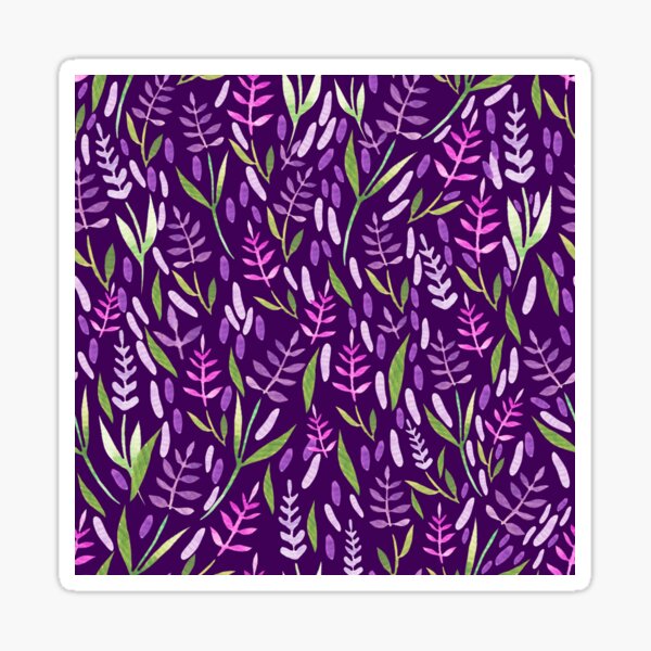 Item preview, purple and pink lavender on watercolor light purple background designed and sold by Araviles.
