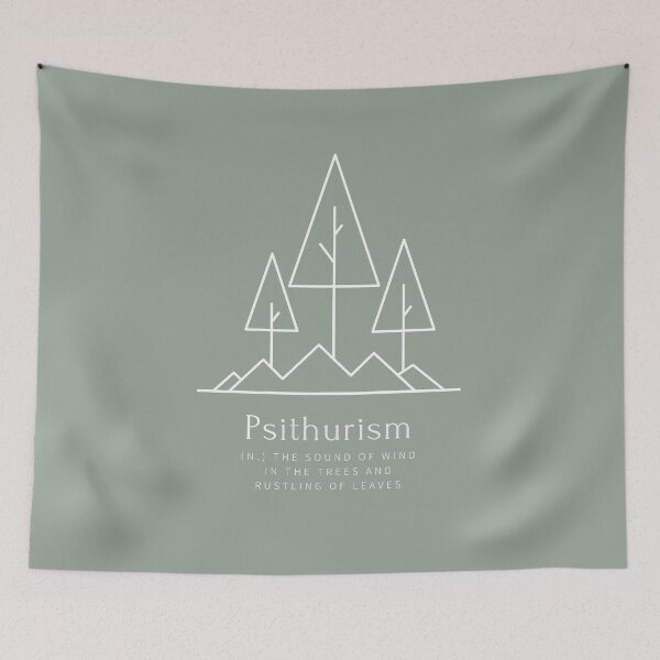 Item preview, Psithurism - sound of the wind in the trees - white design designed and sold by LiliesValley.