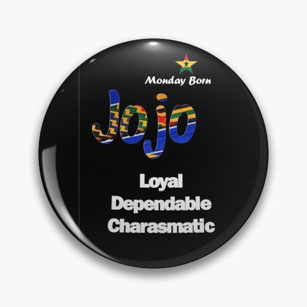 Item preview, Monday Born Ghanaian Male Name 'Jojo' in Blue designed and sold by WhoWeAre.