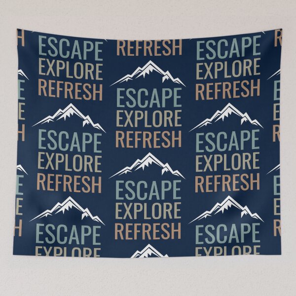 Item preview, Mountain graphic - Escape, Explore, Refresh designed and sold by JellyBeenzz.