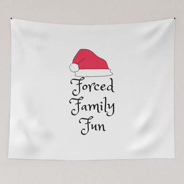 Item preview, Forced Family Fun Christmas Holiday Funny Matching Gifts Santa Hat Unisex designed and sold by TheGreekGuy.
