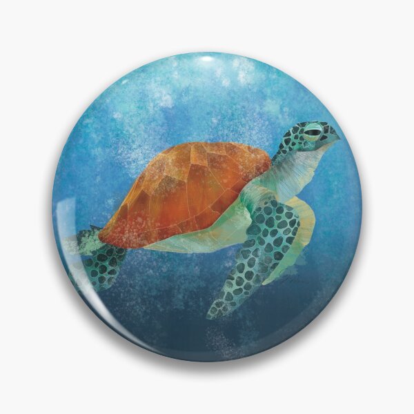 Item preview, Green Sea Turtle - with background designed and sold by TrevorIrvin.