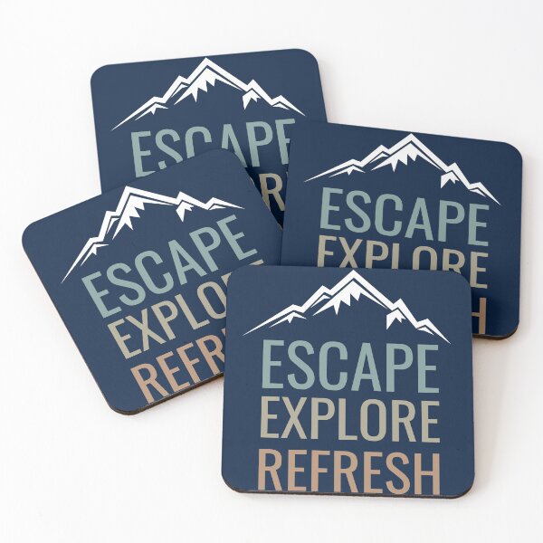 Item preview, Mountain graphic - Escape, Explore, Refresh designed and sold by JellyBeenzz.