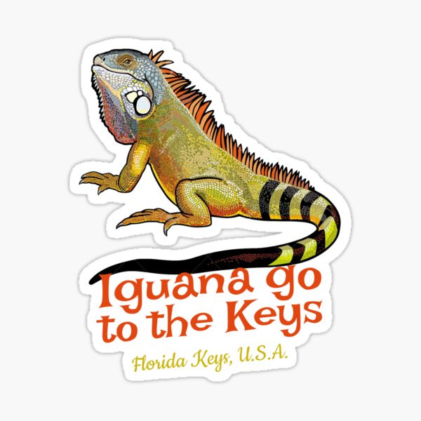 Item preview, Iguana Go To The Keys designed and sold by Rooster Syndicate.