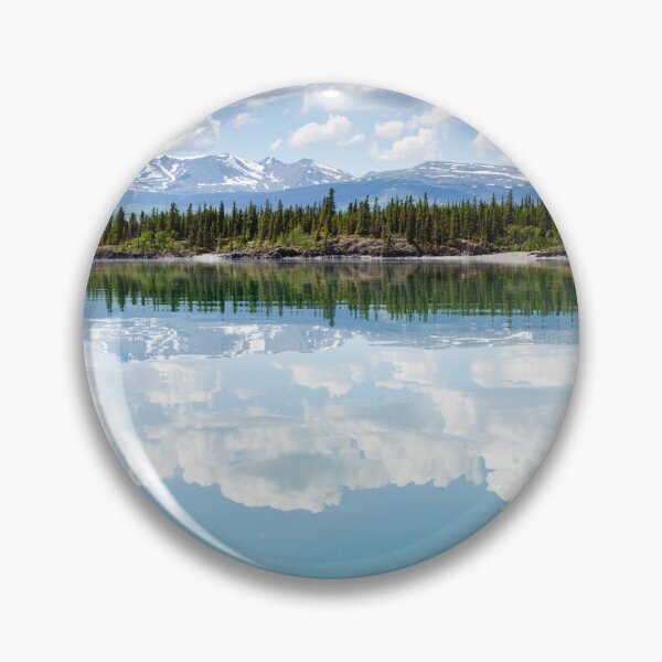 Item preview, Yukon wilderness cloudscape reflected on calm lake designed and sold by ImagoBorealis.