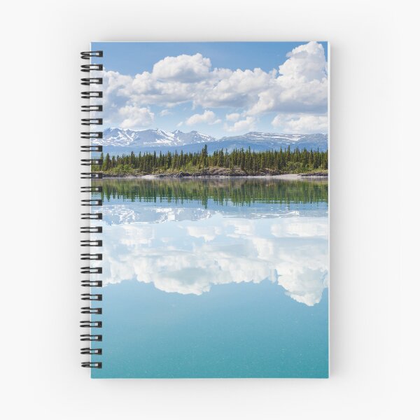 Item preview, Yukon wilderness cloudscape reflected on calm lake designed and sold by ImagoBorealis.