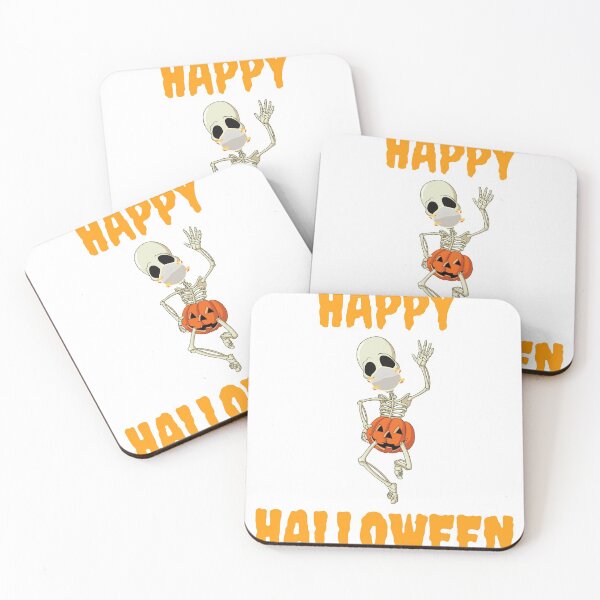 Item preview, Happy Halloween Skeleton safely masked designed and sold by FunTee's.