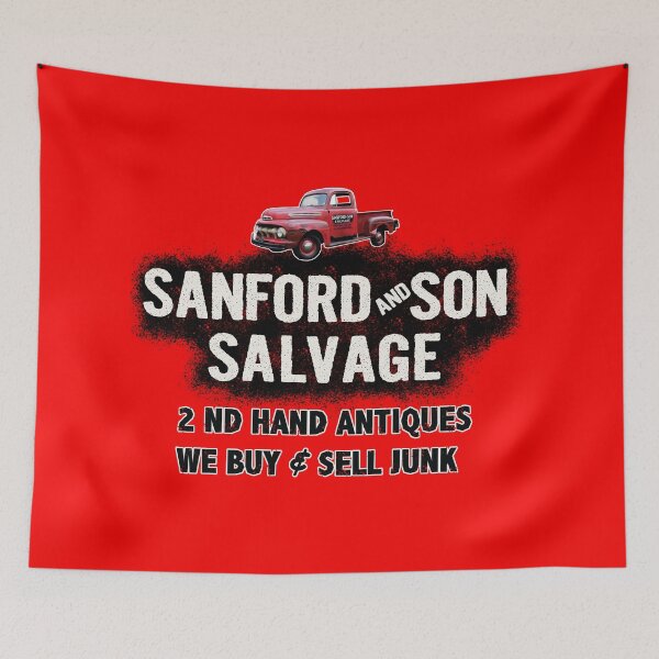 Item preview, Sanford and Son Salvage Door Panel Sign designed and sold by Alema Art.