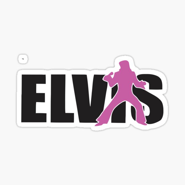 Elvis The Pink Rocker Legend Sticker