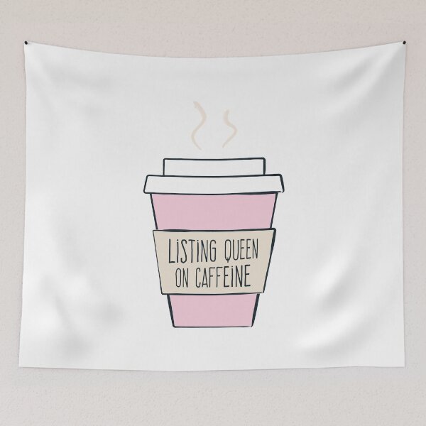 Item preview, Listing Queen On Caffeine Online Seller Merch designed and sold by wugnia.