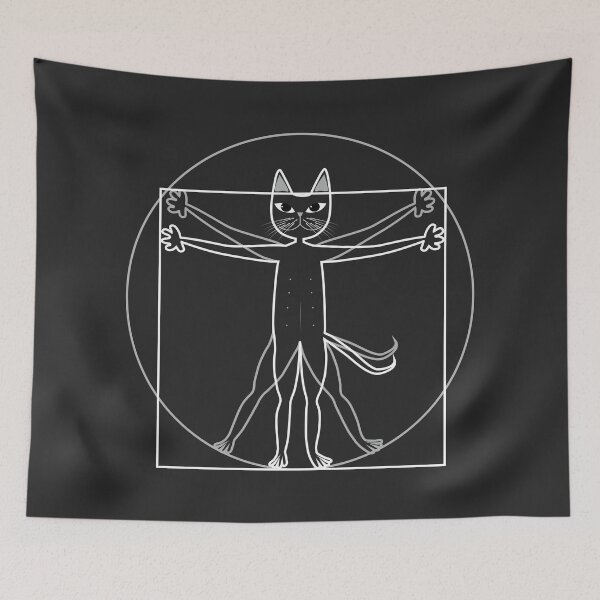 Item preview, Vitruvian cat designed and sold by uncutcreations.