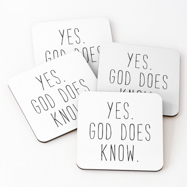 Item preview, Yes God Does Know Kim Quote designed and sold by Sunny Collections.