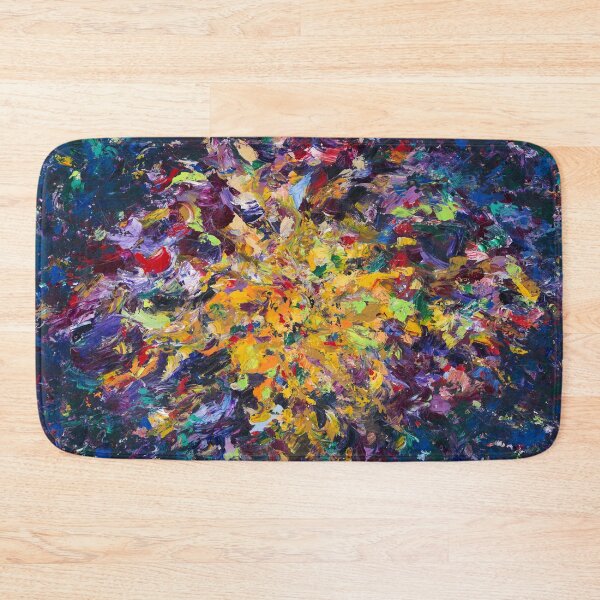 Item preview, Burst, Expressive Abstract Landscape, Purple & Yellow Painting by Courtney Hatcher designed and sold by cghatcherart.