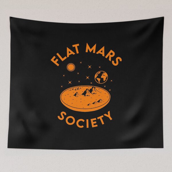 Item preview, Flat Mars Society designed and sold by BrandyKrat.