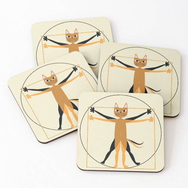 Item preview, vitruvian cat designed and sold by uncutcreations.
