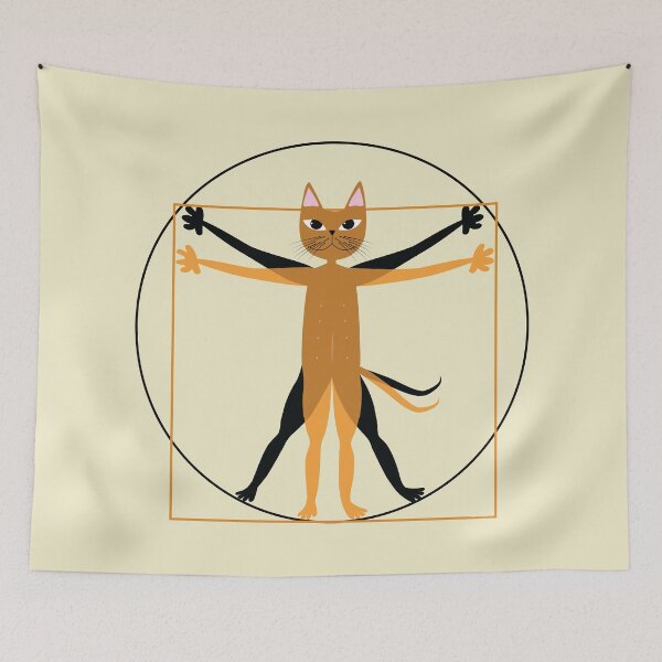 Item preview, vitruvian cat designed and sold by uncutcreations.