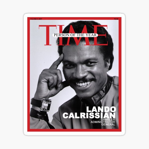 Lando Calrissian - Time Person of the Year Sticker