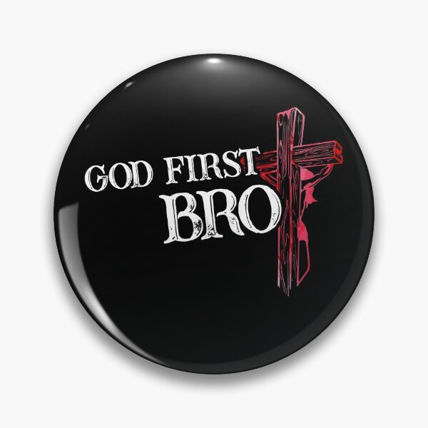Item preview, God First Bro - Jesus Faith Follower - Proud Christian Lord designed and sold by Dressed For  Duty.