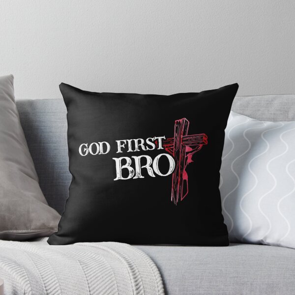 Item preview, God First Bro - Jesus Faith Follower - Proud Christian Lord designed and sold by Dressed For  Duty.