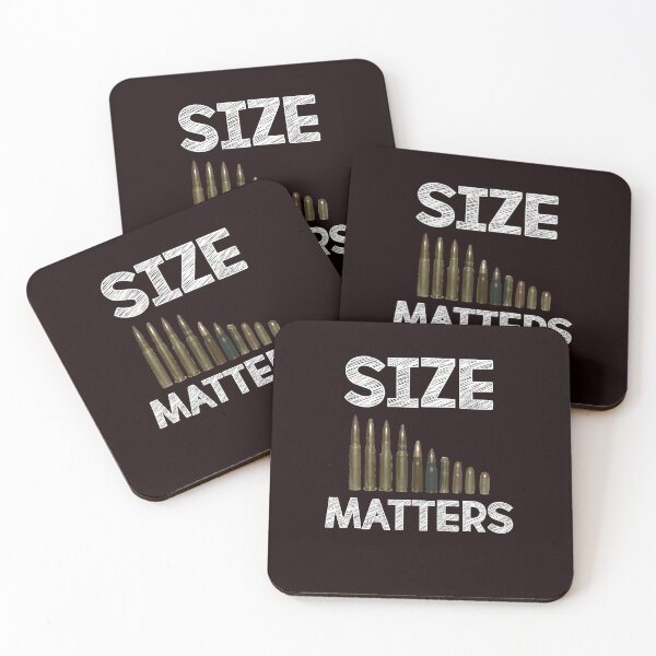Item preview, Size Matter Funny Bullets Design designed and sold by UrbanGiftShop.