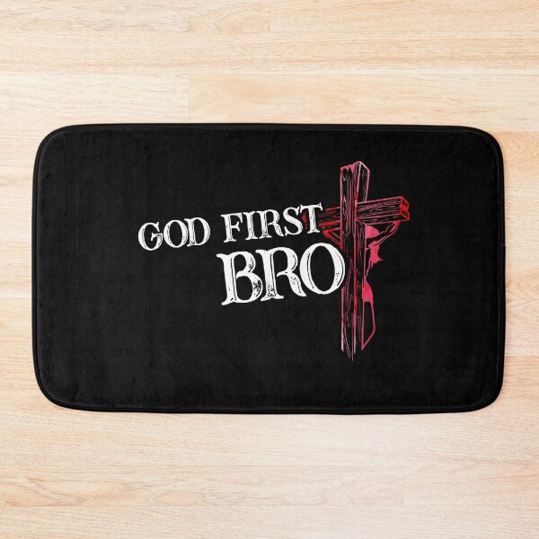 Item preview, God First Bro - Jesus Faith Follower - Proud Christian Lord designed and sold by Dressed For  Duty.