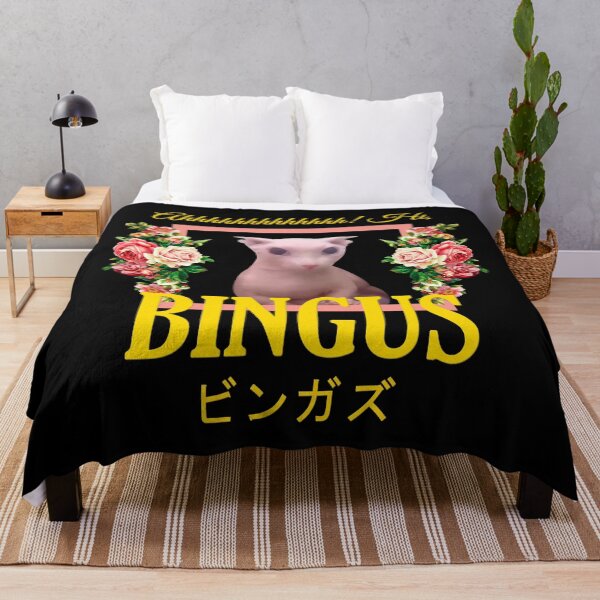 Bingus Floral Aesthetic Throw Blanket