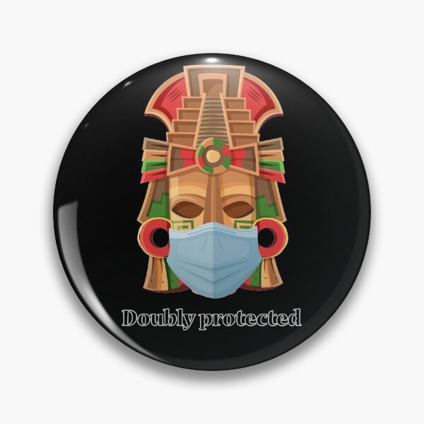Item preview, mayan mask with face mask designed and sold by DeuterosDigital.