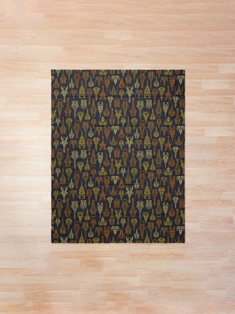 Alternate view of Studio 252MYA Collaboration - Eurypterids (Sea Scorpions) Comforter