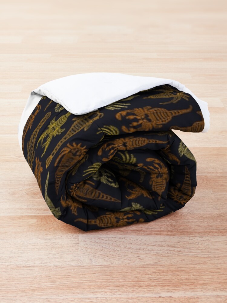 Alternate view of Studio 252MYA Collaboration - Eurypterids (Sea Scorpions) Comforter