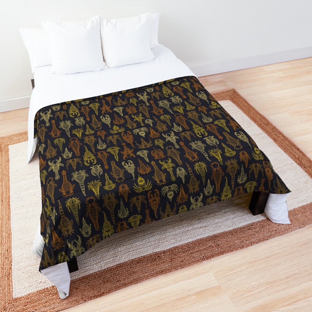 Studio 252MYA Collaboration - Eurypterids (Sea Scorpions) Comforter