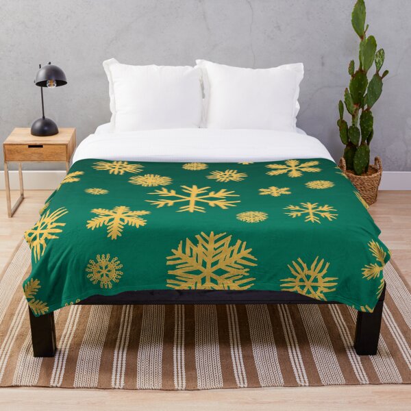 Item preview, Green Christmas Snowflake Pattern designed and sold by pixelone.