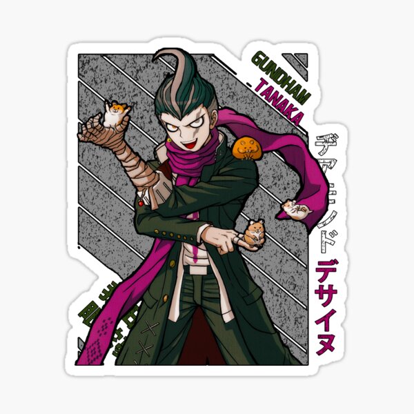 Gundham Tanaka Super Danganronpa 2 Sticker By Diamondodesigns Redbubble