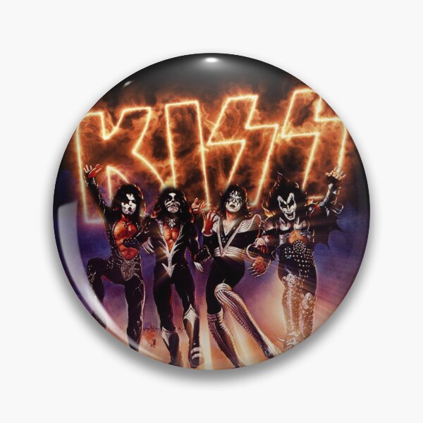 Item preview, KISS ® the Band - Destroyer Fire Logo designed and sold by musmus76.