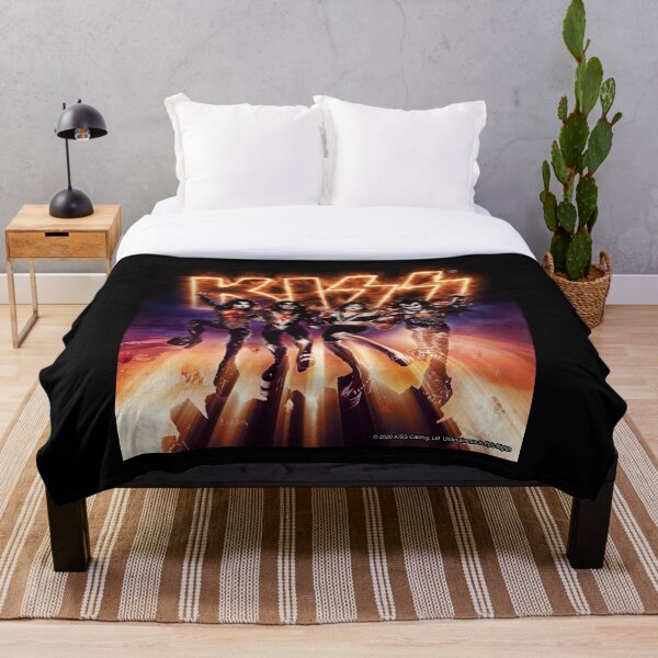 Kiss Rock Band KISS ARMY Lightweight Polar Fleece Throw Blanket 