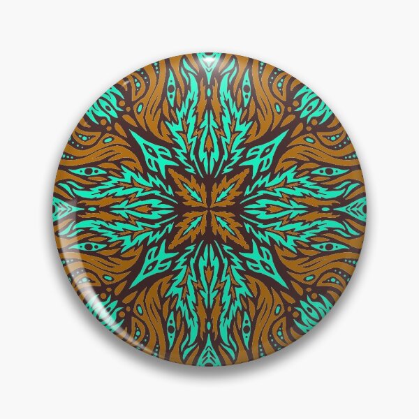 Item preview, Gold and Teal Meditation Pattern 1 designed and sold by Jason Castillo.