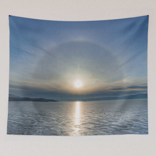 Item preview, Halo over ice of lake Baikal  designed and sold by Svetlana Korneliuk.