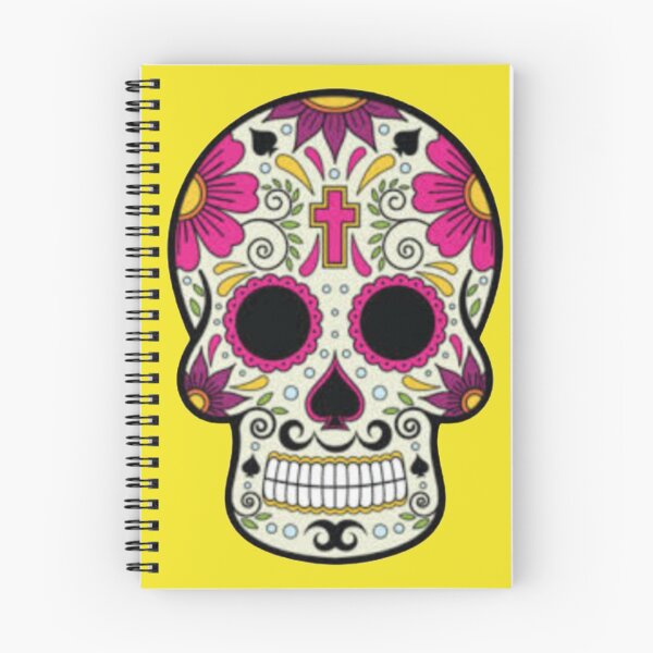 Item preview, festive day of the dead skull designed and sold by nikadesign2021.