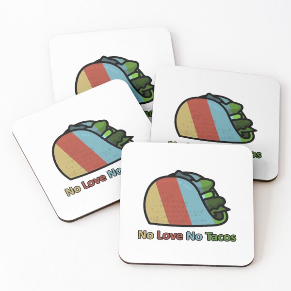 Item preview, no love no tacos retro  designed and sold by hppkoala_am.
